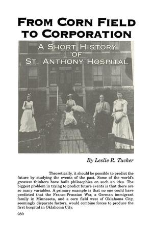 From Corn Field to Corporation: A Short History of St. Anthony Hospital