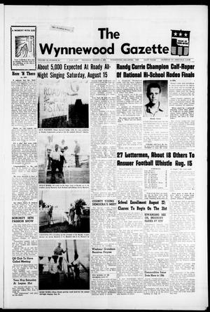 Primary view of object titled 'The Wynnewood Gazette (Wynnewood, Okla.), Vol. 63, No. 33, Ed. 1 Thursday, August 6, 1964'.