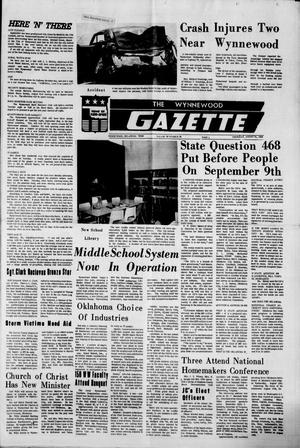 The Wynnewood Gazette (Wynnewood, Okla.), Vol. 28, No. 26, Ed. 1 Thursday, August 28, 1969
