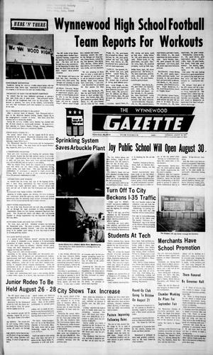 The Wynnewood Gazette (Wynnewood, Okla.), Vol. 70, No. 24, Ed. 1 Thursday, August 19, 1971