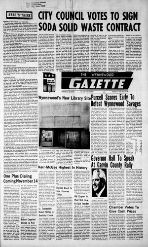 The Wynnewood Gazette (Wynnewood, Okla.), Vol. 70, No. 49, Ed. 1 Thursday, November 4, 1971