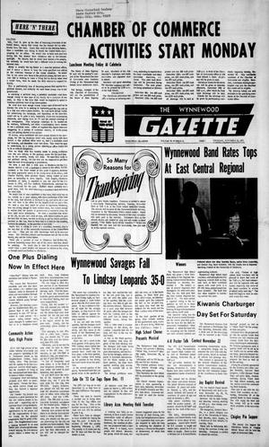 The Wynnewood Gazette (Wynnewood, Okla.), Vol. 70, No. 51, Ed. 1 Thursday, November 18, 1971
