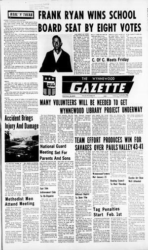 The Wynnewood Gazette (Wynnewood, Okla.), Vol. 70, No. 46, Ed. 1 Thursday, January 27, 1972