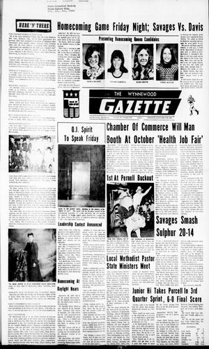 The Wynnewood Gazette (Wynnewood, Okla.), Vol. 72, No. 29, Ed. 1 Thursday, September 27, 1973
