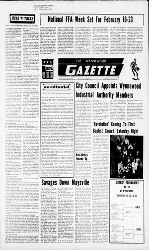 The Wynnewood Gazette (Wynnewood, Okla.), Vol. 72, No. 49, Ed. 1 Thursday, February 14, 1974