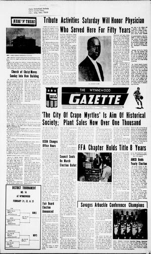 The Wynnewood Gazette (Wynnewood, Okla.), Vol. 72, No. 50, Ed. 1 Thursday, February 21, 1974