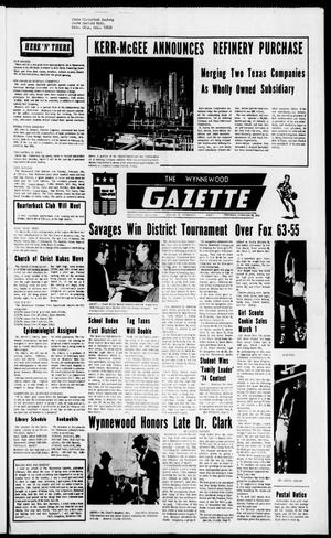 The Wynnewood Gazette (Wynnewood, Okla.), Vol. 72, No. 51, Ed. 1 Thursday, February 28, 1974
