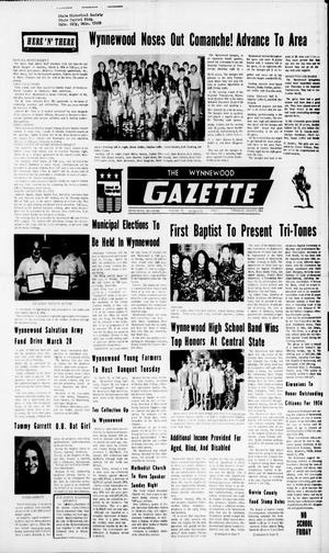 The Wynnewood Gazette (Wynnewood, Okla.), Vol. 72, No. 52, Ed. 1 Thursday, March 7, 1974
