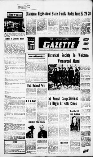 Primary view of object titled 'The Wynnewood Gazette (Wynnewood, Okla.), Vol. 73, No. 16, Ed. 1 Thursday, June 27, 1974'.