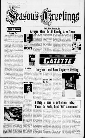 The Wynnewood Gazette (Wynnewood, Okla.), Vol. 73, No. 42, Ed. 1 Thursday, December 26, 1974