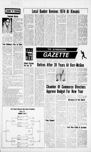 The Wynnewood Gazette (Wynnewood, Okla.), Vol. 74, No. 44, Ed. 1 Thursday, January 9, 1975