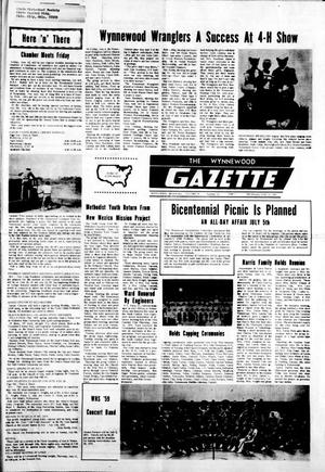 The Wynnewood Gazette (Wynnewood, Okla.), Vol. 76, No. 15, Ed. 1 Thursday, June 17, 1976