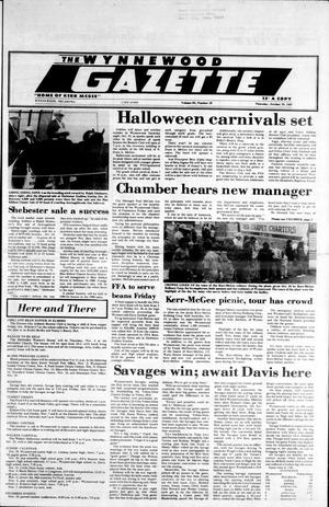 The Wynnewood Gazette (Wynnewood, Okla.), Vol. 84, No. 29, Ed. 1 Thursday, October 29, 1987