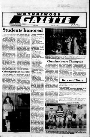 The Wynnewood Gazette (Wynnewood, Okla.), Vol. 87, No. 7, Ed. 1 Thursday, May 25, 1989