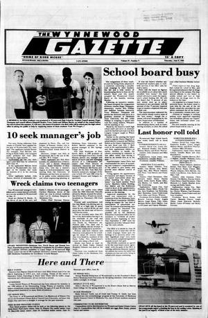 The Wynnewood Gazette (Wynnewood, Okla.), Vol. 87, No. 9, Ed. 1 Thursday, June 8, 1989