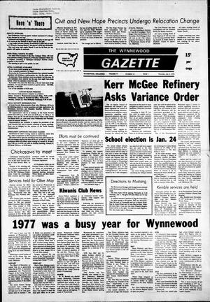 The Wynnewood Gazette (Wynnewood, Okla.), Vol. 77, No. 43, Ed. 1 Thursday, January 5, 1978
