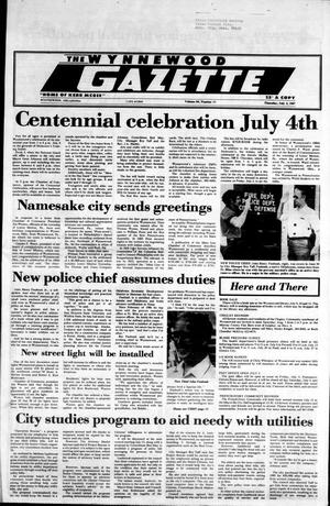 The Wynnewood Gazette (Wynnewood, Okla.), Vol. 84, No. 12, Ed. 1 Thursday, July 2, 1987