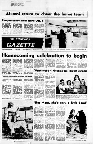 The Wynnewood Gazette (Wynnewood, Okla.), Vol. 80, No. 27, Ed. 1 Thursday, October 1, 1981