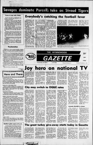 The Wynnewood Gazette (Wynnewood, Okla.), Vol. 80, No. 33, Ed. 1 Thursday, November 12, 1981