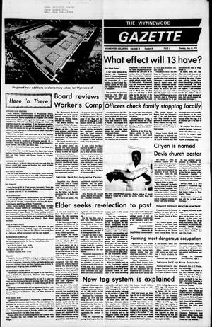 The Wynnewood Gazette (Wynnewood, Okla.), Vol. 78, No. 18, Ed. 1 Thursday, July 13, 1978