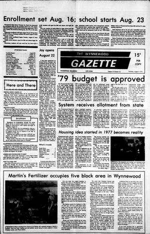 The Wynnewood Gazette (Wynnewood, Okla.), Vol. 79, No. 22, Ed. 1 Thursday, August 9, 1979