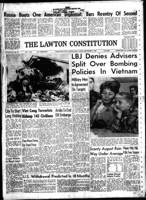 Primary view of object titled 'The Lawton Constitution (Lawton, Okla.), Vol. 66, No. 20, Ed. 1 Friday, September 1, 1967'.