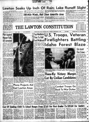 Primary view of object titled 'The Lawton Constitution (Lawton, Okla.), Vol. 66, No. 21, Ed. 1 Monday, September 4, 1967'.