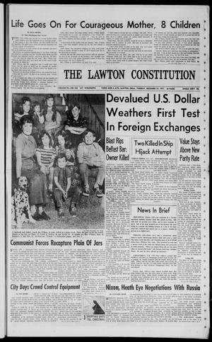 Primary view of object titled 'The Lawton Constitution (Lawton, Okla.), Vol. 70, No. 102, Ed. 1 Tuesday, December 21, 1971'.