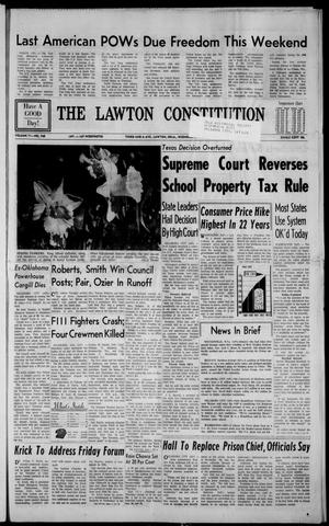 Primary view of object titled 'The Lawton Constitution (Lawton, Okla.), Vol. 71, No. 168, Ed. 1 Wednesday, March 21, 1973'.