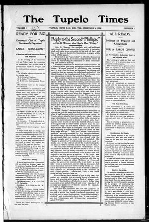 The Tupelo Times (Tupelo, Indian Terr.), Vol. 1, No. 3, Ed. 1 Thursday, February 4, 1904