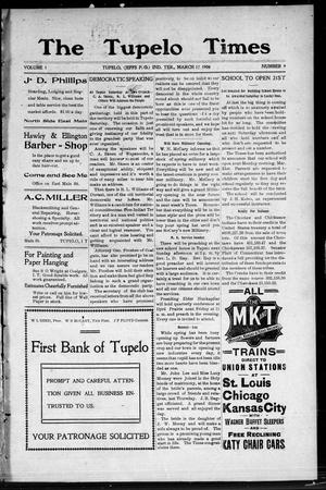 The Tupelo Times (Tupelo, Indian Terr.), Vol. 1, No. 9, Ed. 1 Thursday, March 17, 1904