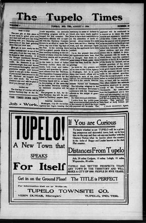 The Tupelo Times (Tupelo, Indian Terr.), Vol. 1, No. 29, Ed. 1 Thursday, August 4, 1904