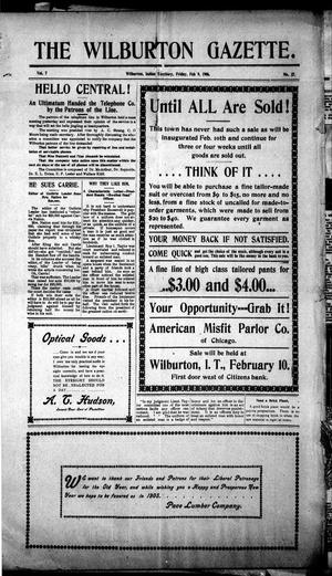 The Wilburton Gazette. (Wilburton, Indian Terr.), Vol. 7, No. 27, Ed. 1 Friday, February 9, 1906
