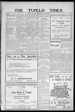 The Tupelo Times. (Tupelo, Indian Terr.), Vol. 2, No. 5, Ed. 1 Thursday, April 26, 1906