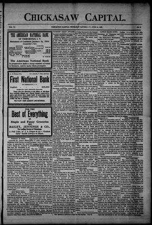 Chickasaw Capital. (Tishomingo, Indian Terr.), Vol. 6, No. 3, Ed. 1 Thursday, June 14, 1906