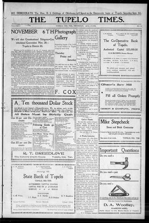 The Tupelo Times. (Tupelo, Indian Terr.), Vol. 2, No. 20, Ed. 1 Thursday, August 23, 1906
