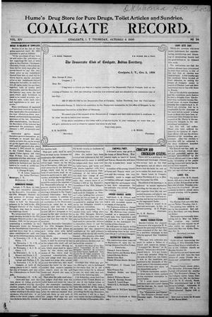Coalgate Record. (Coalgate, Indian Terr.), Vol. 14, No. 26, Ed. 1 Thursday, October 4, 1906