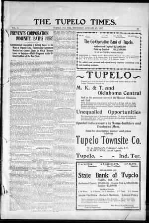 The Tupelo Times. (Tupelo, Indian Terr.), Vol. 2, No. 41, Ed. 1 Thursday, January 17, 1907