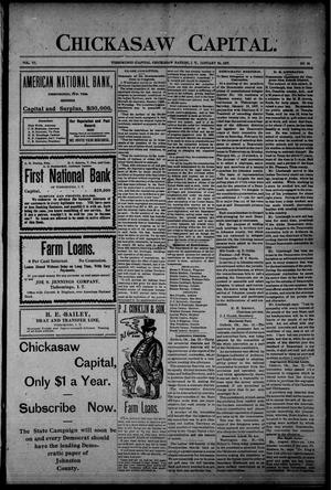 Chickasaw Capital. (Tishomingo, Indian Terr.), Vol. 6, No. 35, Ed. 1 Thursday, January 24, 1907