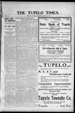 The Tupelo Times. (Tupelo, Indian Terr.), Vol. 2, No. 48, Ed. 1 Thursday, March 7, 1907