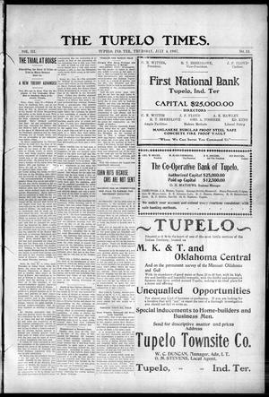 The Tupelo Times. (Tupelo, Indian Terr.), Vol. 3, No. 13, Ed. 1 Thursday, July 4, 1907