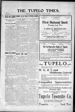 The Tupelo Times. (Tupelo, Indian Terr.), Vol. 3, No. 20, Ed. 1 Thursday, August 22, 1907