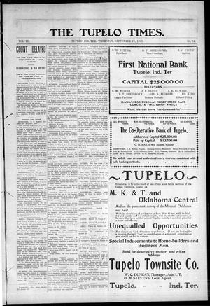 The Tupelo Times. (Tupelo, Indian Terr.), Vol. 3, No. 24, Ed. 1 Thursday, September 19, 1907
