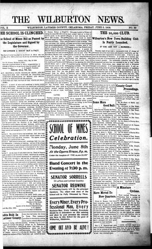 The Wilburton News. (Wilburton, Okla.), Vol. 10, No. 39, Ed. 1 Friday, June 5, 1908