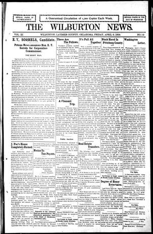 The Wilburton News. (Wilburton, Okla.), Vol. 11, No. 30, Ed. 1 Friday, April 9, 1909