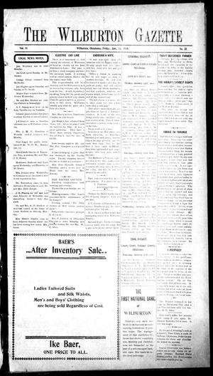 The Wilburton Gazette (Wilburton, Okla.), Vol. 11, No. 25, Ed. 1 Friday, January 14, 1910