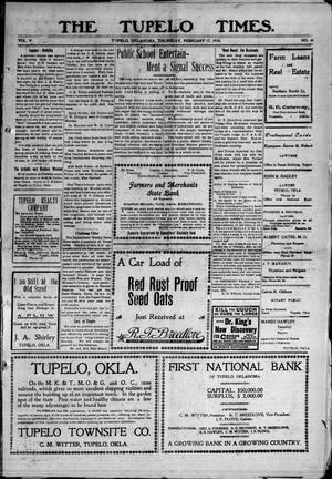 The Tupelo Times. (Tupelo, Okla.), Vol. 5, No. 46, Ed. 1 Thursday, February 17, 1910