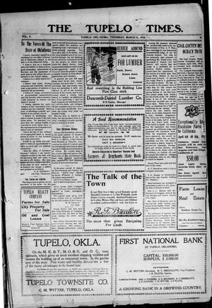 The Tupelo Times. (Tupelo, Okla.), Vol. 5, No. 52, Ed. 1 Thursday, March 31, 1910