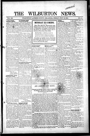 The Wilburton News. (Wilburton, Okla.), Vol. 12, No. 44, Ed. 1 Friday, July 15, 1910