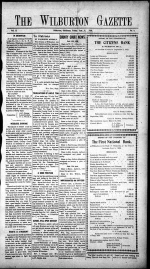 The Wilburton Gazette (Wilburton, Okla.), Vol. 12, No. 6, Ed. 1 Friday, September 9, 1910